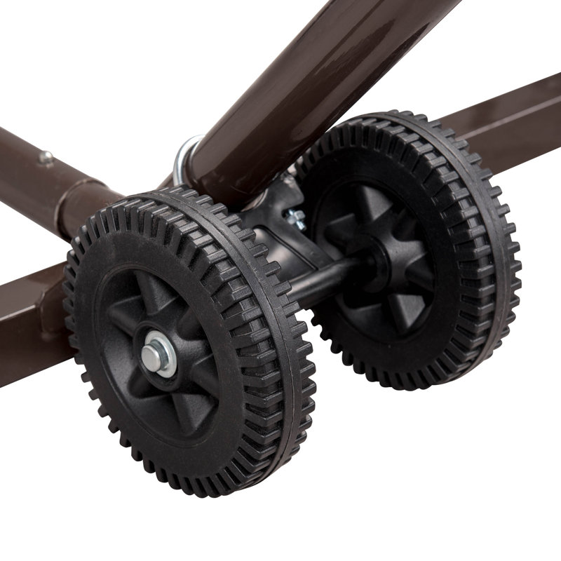 Ensemble de roues de hamac pour l'extérieur toutes saisons avec parasol Island