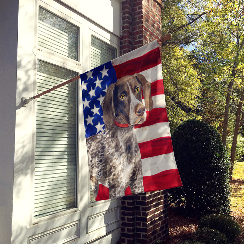 Drapeau de maison en polyester à 2 côtés Shahnur, Braque allemand à poil court