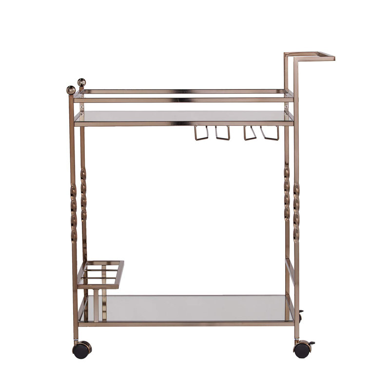 Murdock Metal Bar Cart, Champagne