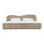 Janine - Lit moderne en tissu beige