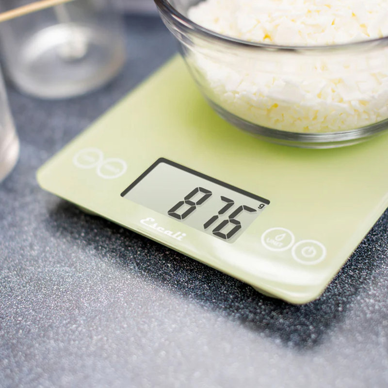 Escali® Arti Classic Glass Digital Scale, Green, Green