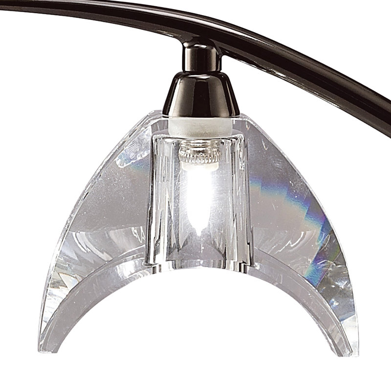 Drossett Metal Arched Lamp, Black