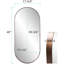 Miroir Capsule en argent brossé-967792378