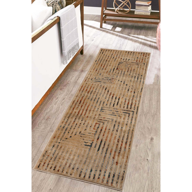 Kessell Geometric Indoor Rug, Runner 2'6" x 8'