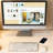 Jabari Wooden Computer Desk with Built-in Socket & 3 Drawers