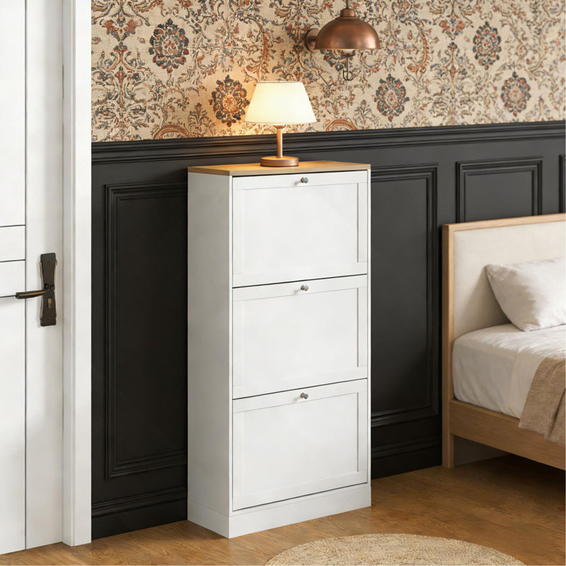 Petite armoire de rangement, armoire de rangement pour chaussures, armoire de rangement dissimulée pour chaussures