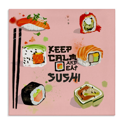 Toile de Keep Keep Calm & Eat, design par Juliet Rose Philips