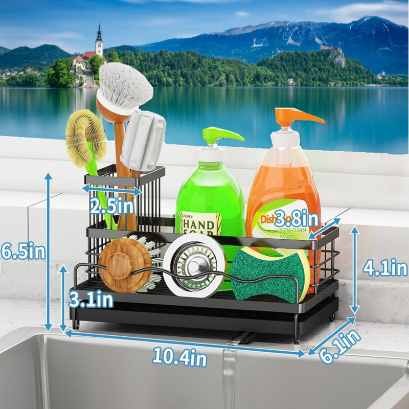 Serviteur d'évier en acier inoxydable