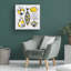 «Modern Kitchen Square III, jaune sur toile» par Michael Mullan-271014740