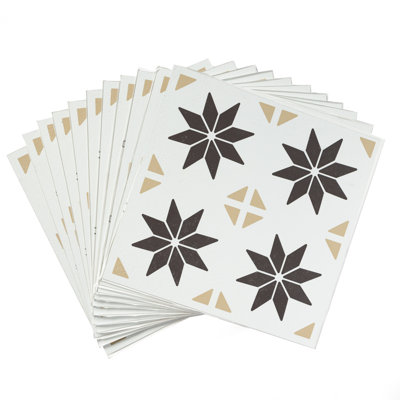 Cogburn Stars 30.48cm x 30.48cm Self-adhesive Vinyl Floor Tile