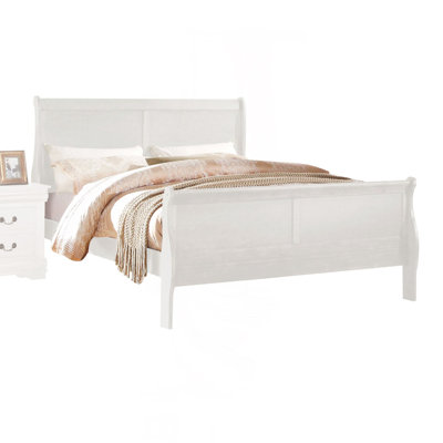 Louis Philippe White Finish E. King Bed