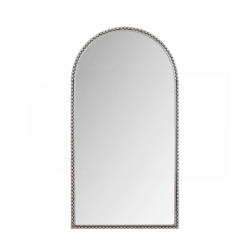 Iron Arch Retro Full Length Mirror With Supporting Feet, For Living Room, Bedroom, 65.75" x 35.43"