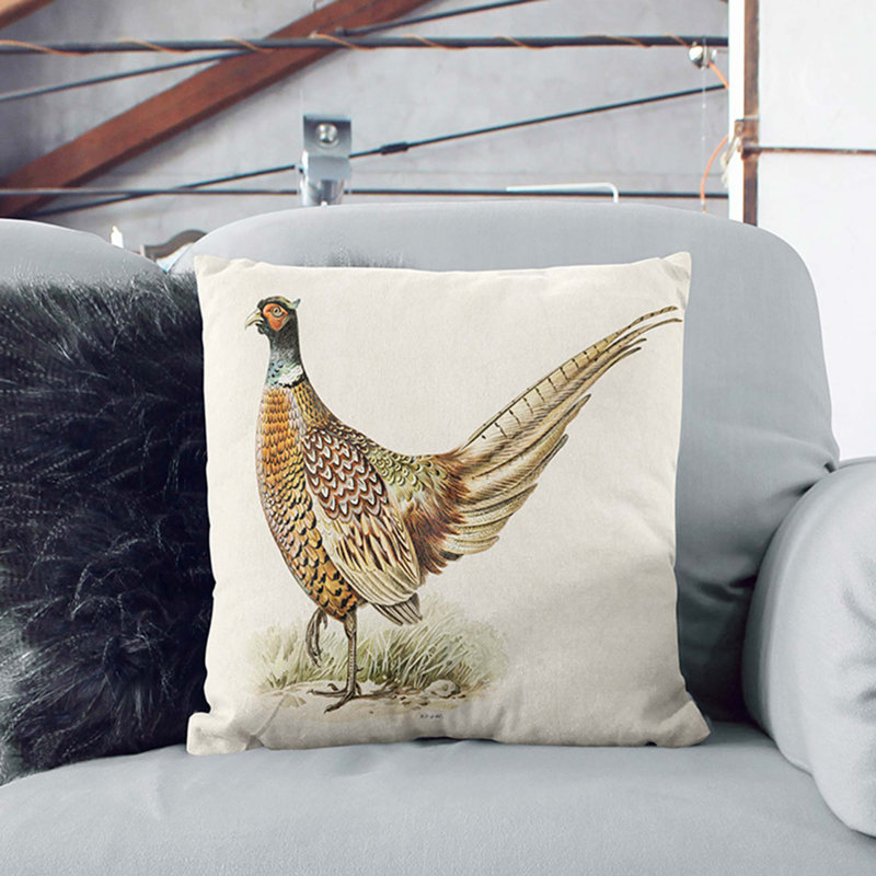 Square Throw Cushion, White, 40cm H x 40cm W x 15cm D