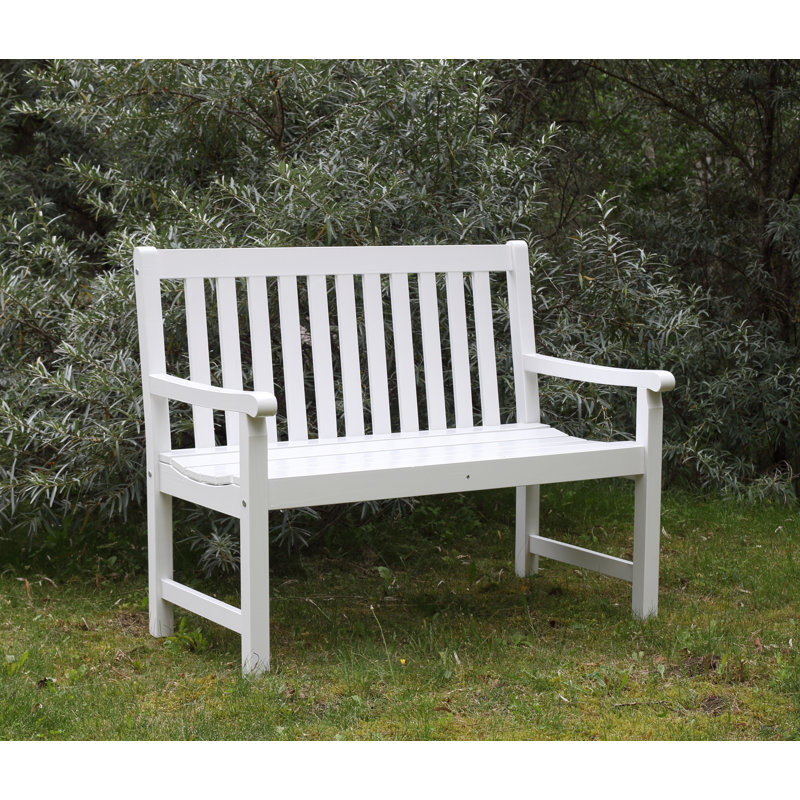 Ardlow Solid Wood Pine Outdoor Bench, H91 x W109 x D64cm
