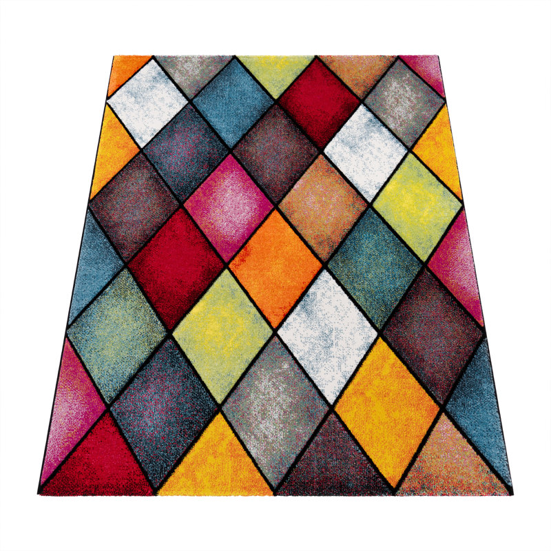 Fidella Performance Geometric Indoor Rug, Rectangle 5'3" x 7'7"