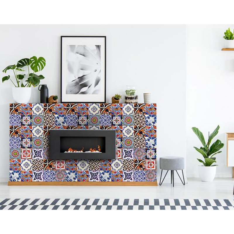 Abstract Non-Wall Damaging Tile Decals