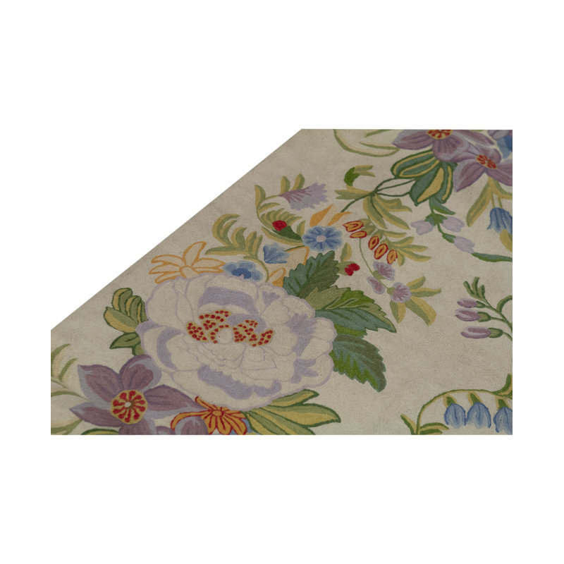 Wool Floral Area Rug
