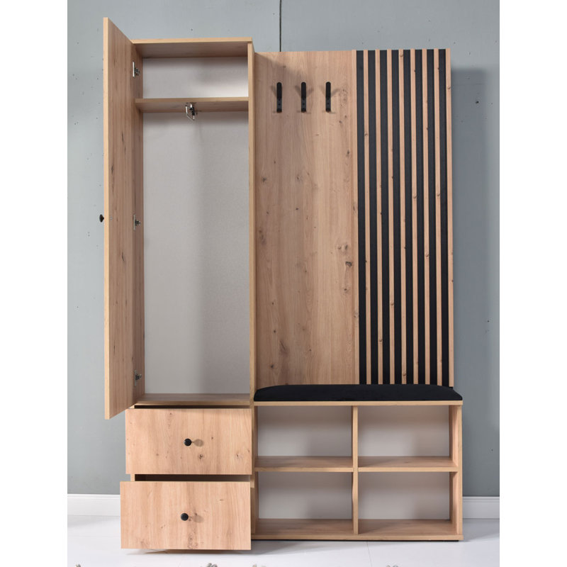 Taylea 1 Door Laminate Wardrobe