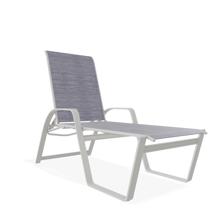 Holna Outdoor Rust-Resistant Metal Chaise Lounge
