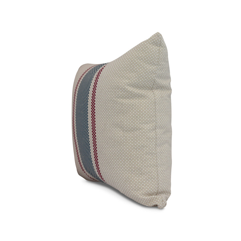 Farmers Market Grain Sack Pillow Cover & Insert, Navy Blue, 26" x 26"