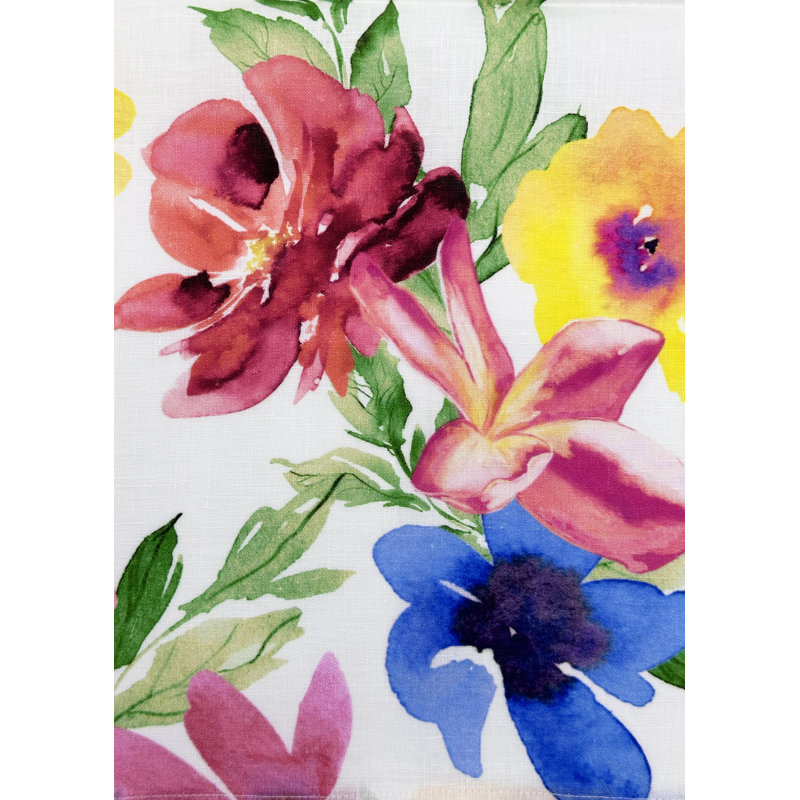 Floral Linen Square Napkins