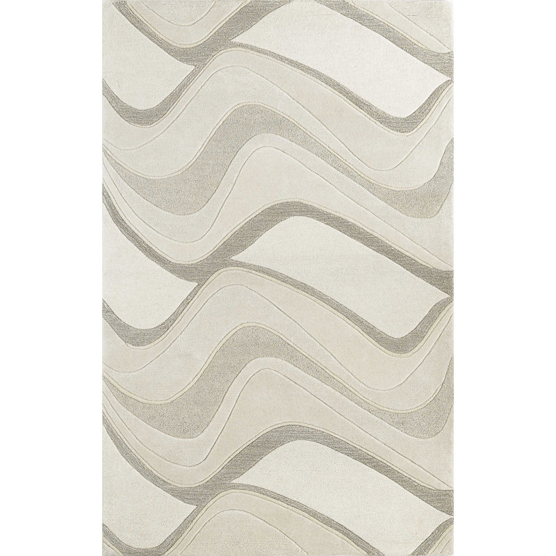 Wool Abstract Rug, Rectangle 2'3" x 3'9"