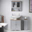 Casandra Wall Mounted Required Bathroom Storage Furniture Set-292314654