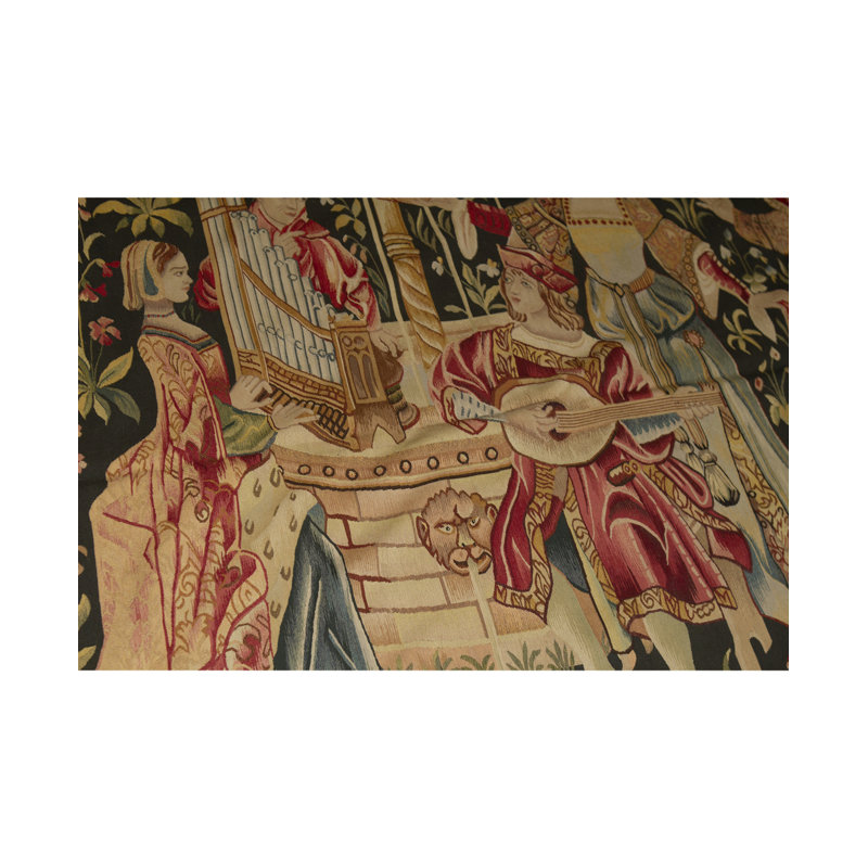 Hand-Knotted High-Quality Red/Black/Beige Area Rug