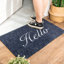Paillasson pour porte d'entrée Hello Welcome Mat