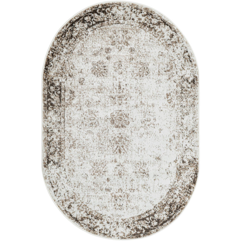 Mangine Indoor Rug, Oval 4'1" x 6'1"