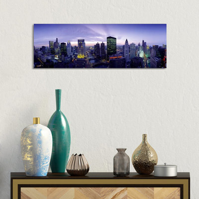 Skyscrapers, Chicago, Illinois, USA 1 Piece Wrapped Canvas Panoramic Wall Art