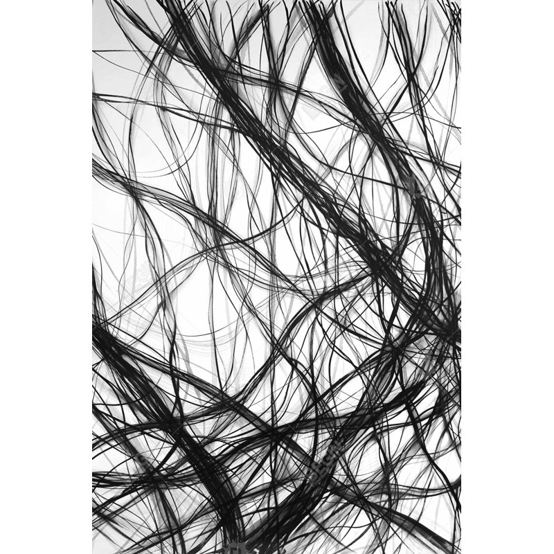 Connection - White Shapes Canvas for Modern Home Decor