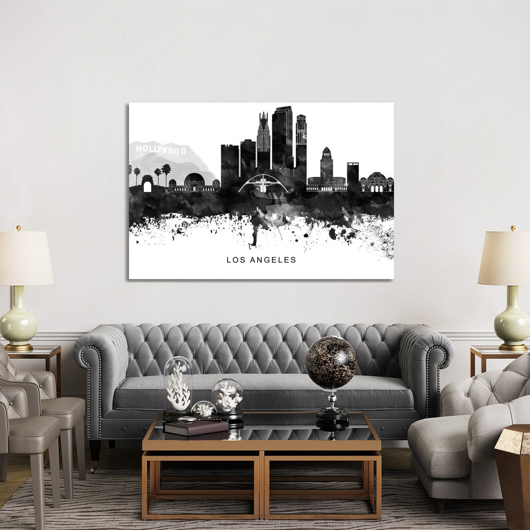 Los Angeles Skyline by WallDecorAddict - Wrapped Canvas Print