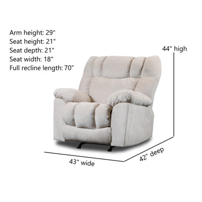 Fauteuil inclinable en argile
