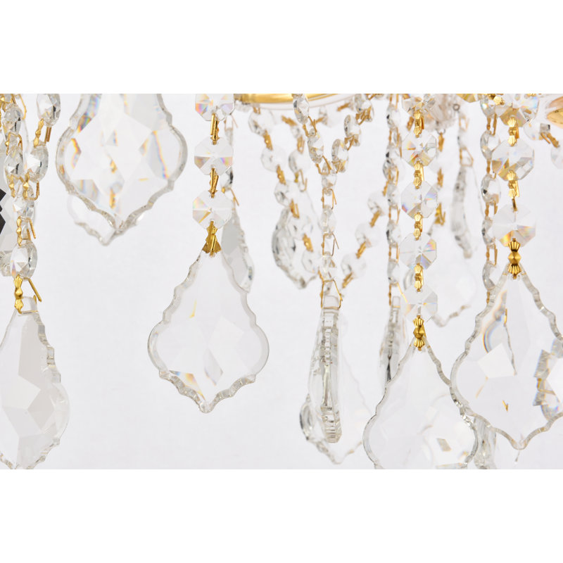 Stockard 13 - Light Chandelier, Crystal (Clear), Royal Cut, Gold