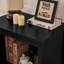 Armoire de plancher de style moderne Mid-Century de 34,2 pouces, rangement rétro avec tablette et portes réglables, console décorative polyvalente pour la maison