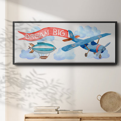 Rêve grand avion - toile encadrée