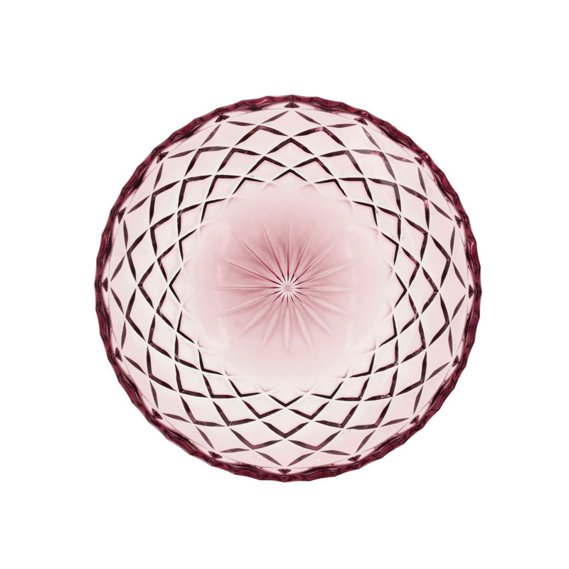 Tollette 16cm Glass, Antique pink and pink