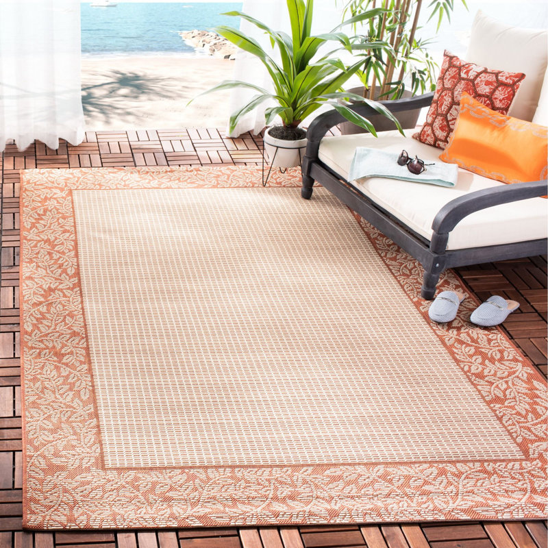 Herefordshire Performance Floral Indoor/Outdoor Area Rug, Rectangle 9' x 12'