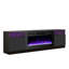 70'' TV Stand For TV Up To 80" With Electric Fireplace Included, Black-108941962