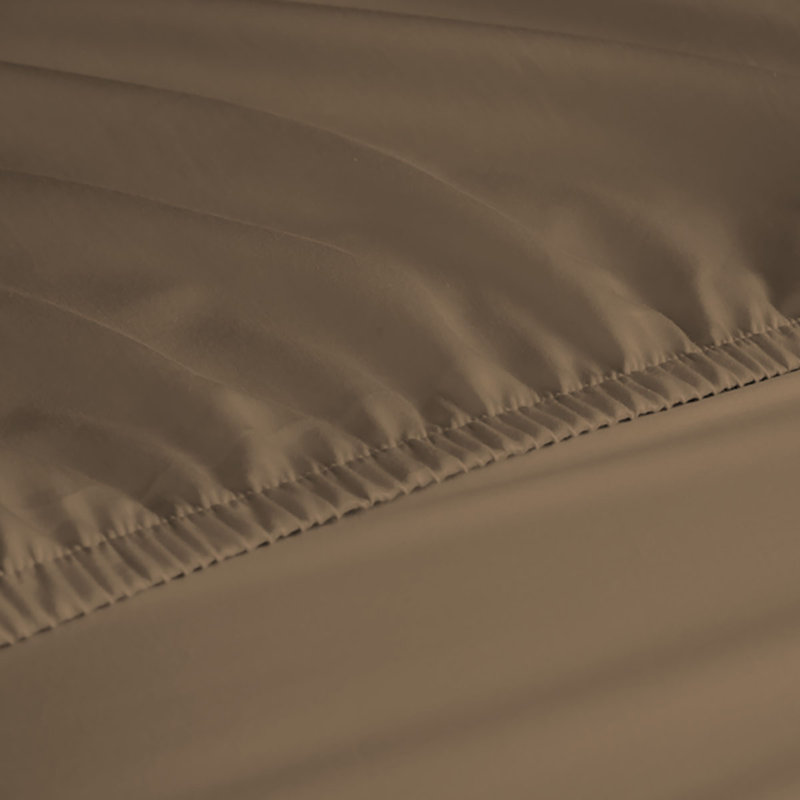 6-Piece Rayon From Bamboo Blend Sheet Set, Queen Sheet Set + 1 Fitted Sheet + 4 Pillowcases, Sand Dune