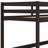 Solid Rubber Wooden Floor Bunk Bed With Ladder And Strengthened Slats-1082374737