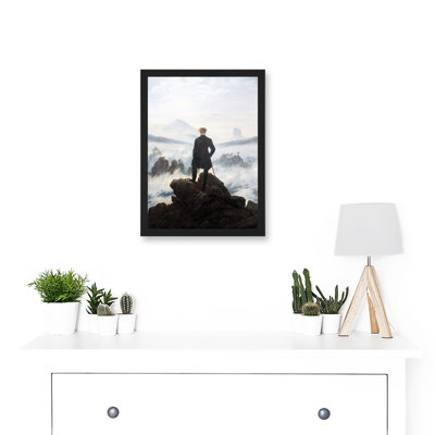 Friedrich Wanderer Above Sea Fog - Single Picture Frame Painting