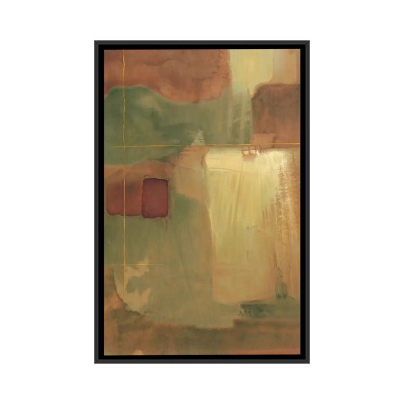 «Intersect II», reproduction d'art sur toile, H 26 po x l 18 po x P 1,5 po, Toile avec cadre noir, Pas de tapis