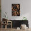 «Elegant Autumn Leaves», art mural élégant et abstrait forêt d'automne-129143129