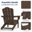 Chaise Adirondack en acier PEHD pliable-1803114184