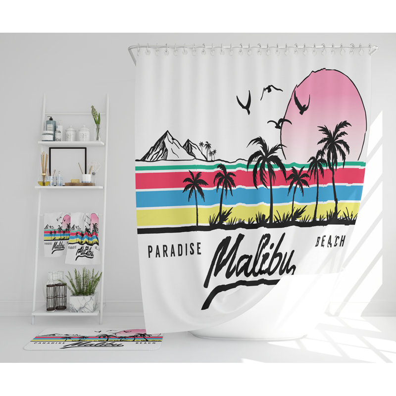 Nerya Polyester Shower Curtain Set