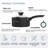 Cook N Home Basics Ceramic Nonstick Pots and Pans Cookware Set, Dutch Ovens and Saucepans with Glass Lid, Frying Pans without Lid, Not Induction, 10-Piece, Black-92912563