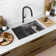 Pietra Stylish Waterton Composite Dual Mount 30” Double-bowl Workstation Kitchen Sink