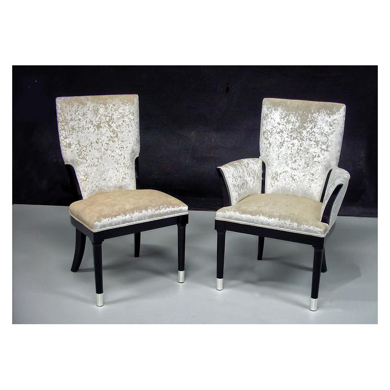 Upholstered Side Chair in Beige